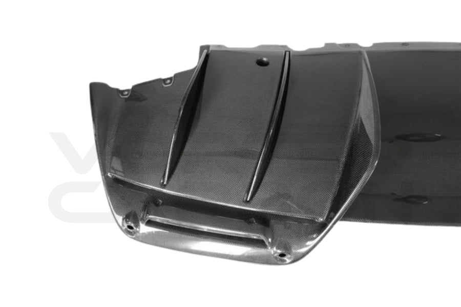 Unpainted Rear Bumper w/ Carbon Fiber Diffuser - Ferrari 296 GTB Type F171 (2022+)