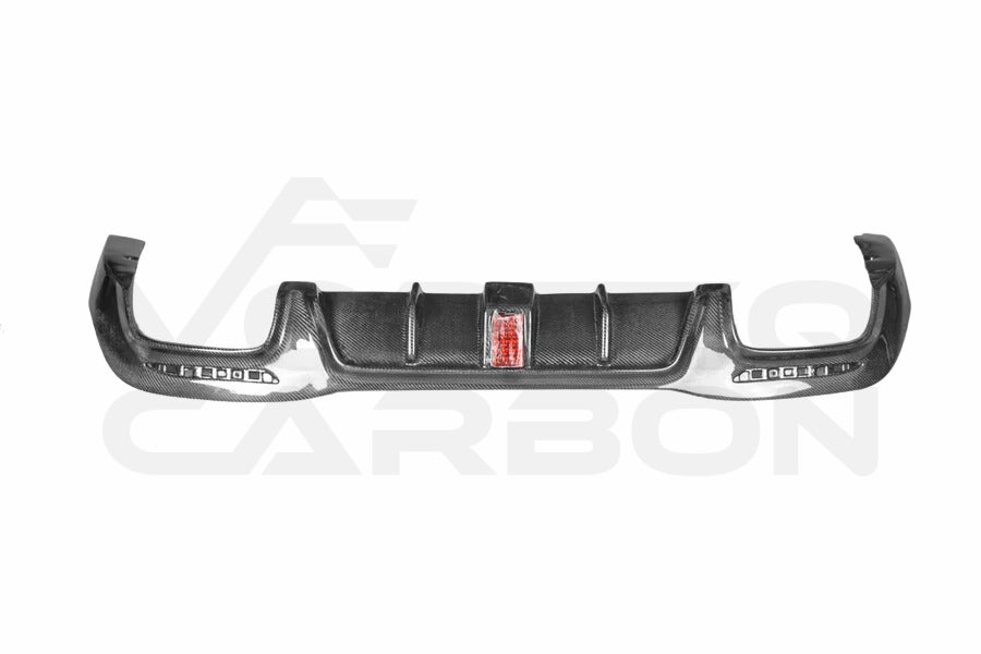 Carbon Fiber B Style Rear Diffuser w/ LED & Exhaust Tips - Mercedes Benz S63 W222 Sedan (2017-2020)