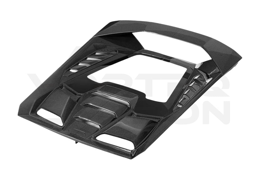 Carbon Fiber Technica Style Rear Engine Hood - Lamborghini Huracan LP610 / LP580 / EVO Coupe (2015-2025)