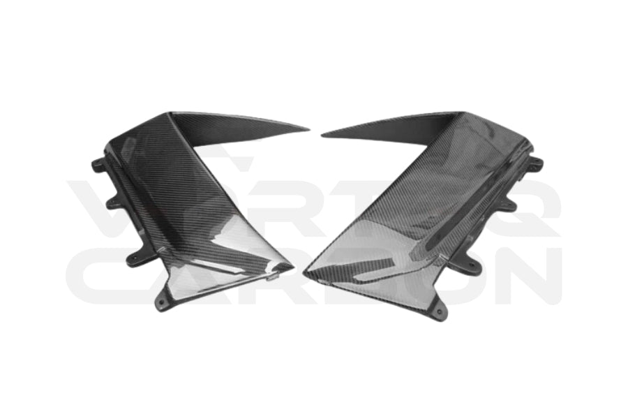 2011-2016 Lamborghini Aventador LP700 Coupe BKSS Style Carbon Fiber Quarter Panel Fender Vent Outside 2