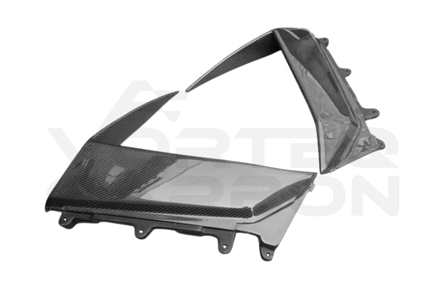 2011-2016 Lamborghini Aventador LP700 Coupe BKSS Style Carbon Fiber Quarter Panel Fender Vent Outside 4