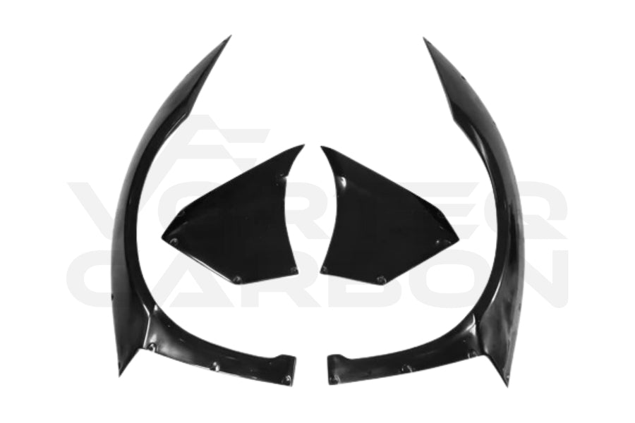 2011-2021 Lamborghini Aventador LP700 LP720 LP750 LP740 Coupe/Roadster DE Style Front Wide Fender Flares 3