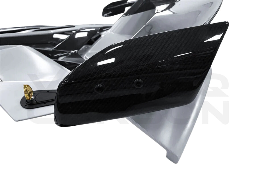2011-2021 Lamborghini Aventador LP700 LP740 LP750 Coupe Roadster SVJ Style Part DRY Carbon Fiber Engine Hood And Wing 12