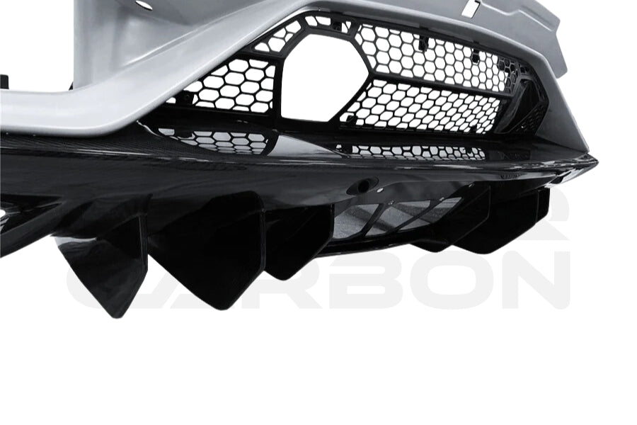 2011-2021 Lamborghini Aventador LP700 LP740 LP750 Coupe Roadster SVJ Style Part Dry Carbon Fiber Rear Bumper 10