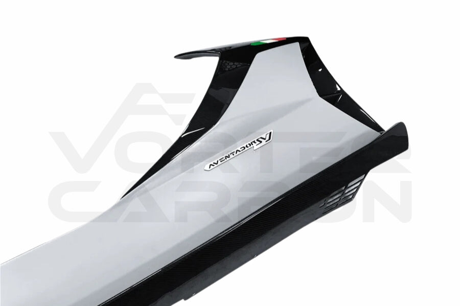 2011-2021 Lamborghini Aventador LP700 LP740 LP750 Coupe Roadster SVJ Style Part Dry Carbon Fiber Side Skirts 5