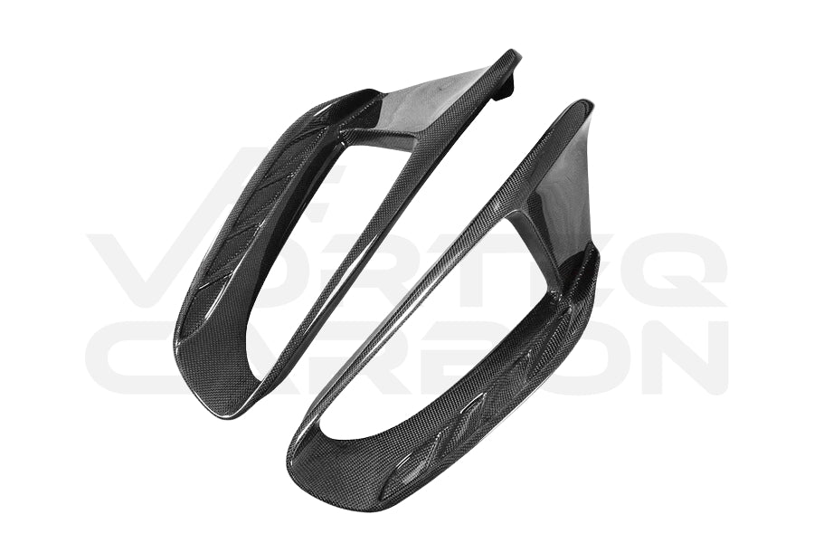 Carbon Fiber Pista Style Quarter Panel Side Vent Scoops - Ferrari 488 GTB & Spyder (2015-2020)