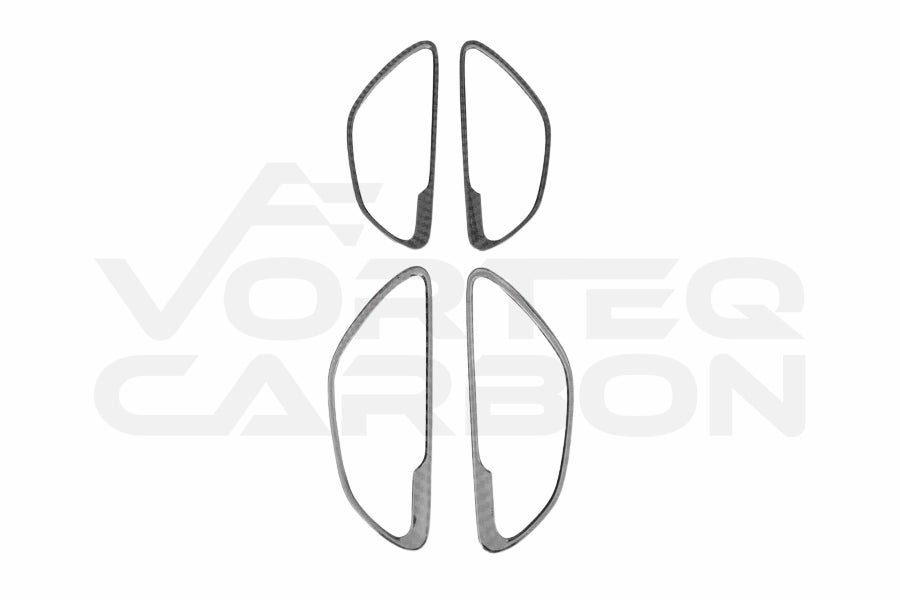 Carbon Fiber Interior Door Handle Cover Trim - Mercedes Benz W205 C Class GLC X253 (2015-2021)