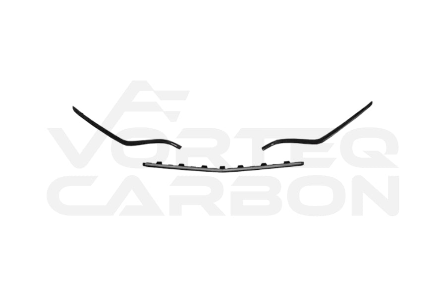 Carbon Fiber Upper Front Bumper Center Lip Trim - Mercedes Benz C217 S63/S65 AMG Coupe (2014-2017)