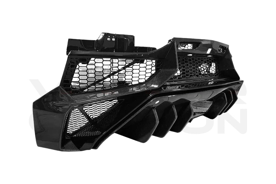 Partial Carbon Fiber SV Style Rear Bumper - Lamborghini Aventador LP700 LP740 Coupe/Roadster (2011-2016)