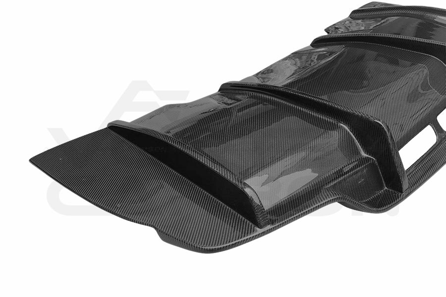 Carbon Fiber Rear Diffuser (PS Style) - Mercedes Benz W205 C63/S AMG Coupe (2015-2018)