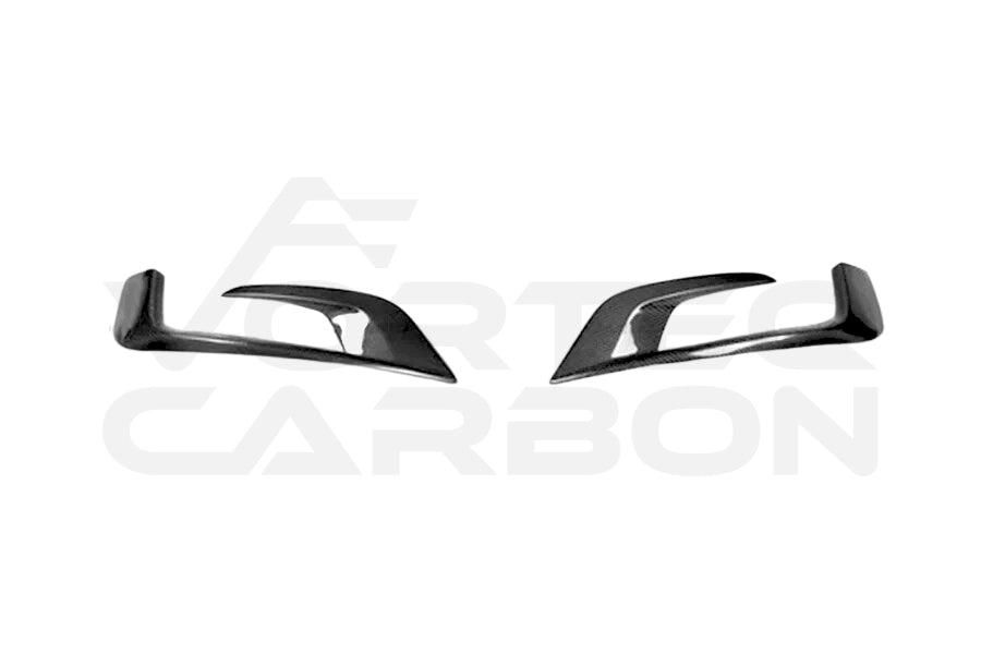 Carbon Fiber Front Bumper Canard Vent Trims - Mercedes Benz S Class W222 Sedan S63 S65 AMG (2014-2017)