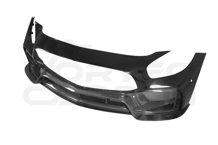 Partial Carbon Fiber I Style Front Bumper - Mercedes Benz AMG GT GTS GTC (2017-2021)