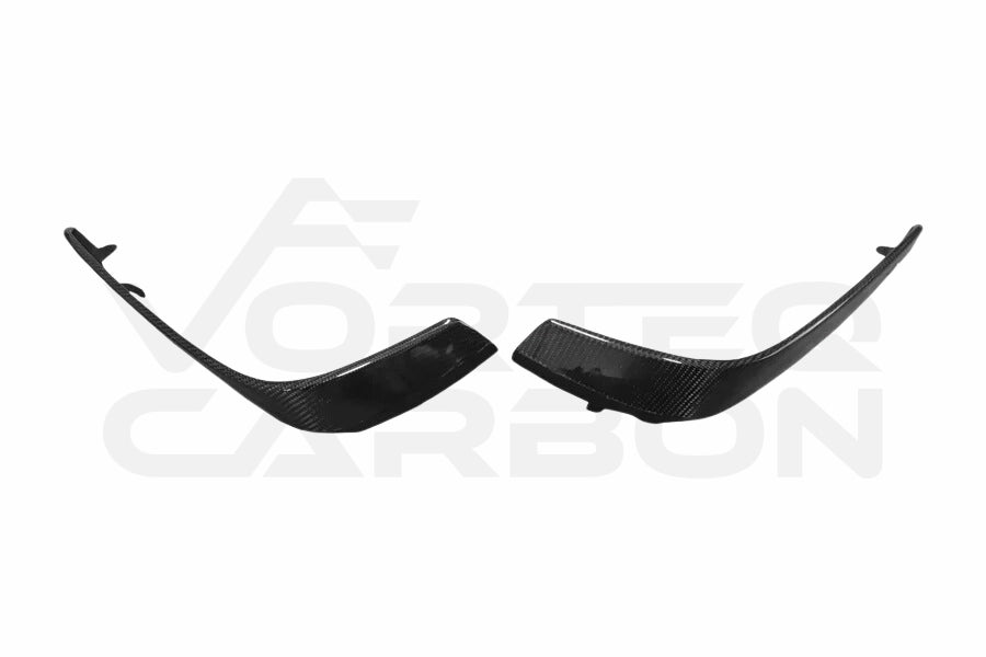 Carbon Fiber Front Bumper Upper Vent Canards - Mercedes Benz W205 C63/S AMG (2015-2021)