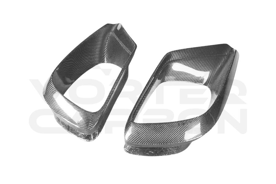 Carbon Fiber B Style Front Bumper Vent Trims - Mercedes Benz S63 W222 Sedan (2017-2020)