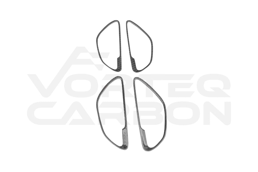 Carbon Fiber Interior Door Handle Cover Trim - Mercedes Benz W205 C Class GLC X253 (2015-2021)