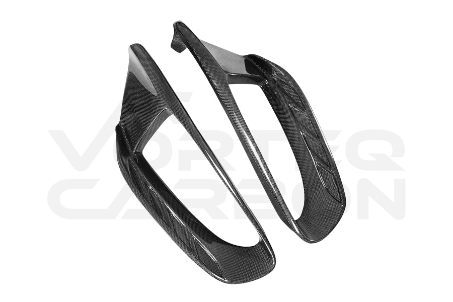 Carbon Fiber Pista Style Quarter Panel Side Vent Scoops - Ferrari 488 GTB & Spyder (2015-2020)