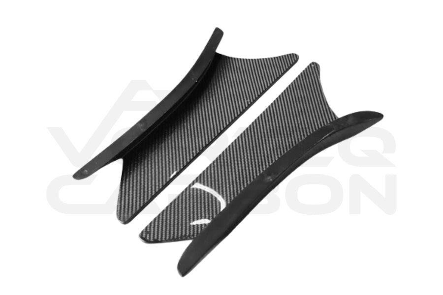 Carbon Fiber Rear Diffuser w/ LED & Rear Canards - Mercedes Benz W205 C63/S AMG Sedan (2015-2021)
