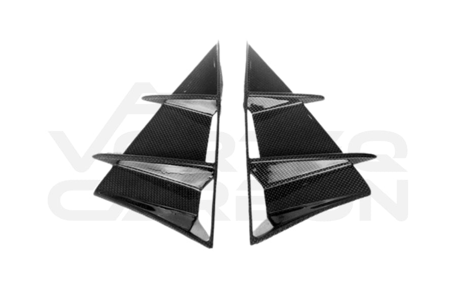 Carbon Fiber M Style Rear Bumper Vents - Ferrari 812 Superfast / GTS (2018-UP)