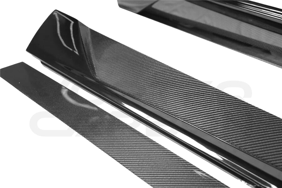 Partial Carbon Fiber M Style Side Skirts - Mercedes Benz S63 W222 Sedan (2017-2020)
