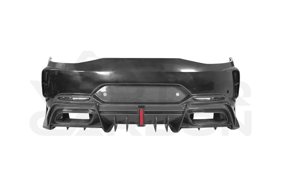 Partial Carbon Fiber I Style Rear Bumper - Mercedes AMG GT50 GT53 GT43 GT63 GT63S 4 Door Coupe X290 (2019-2024)