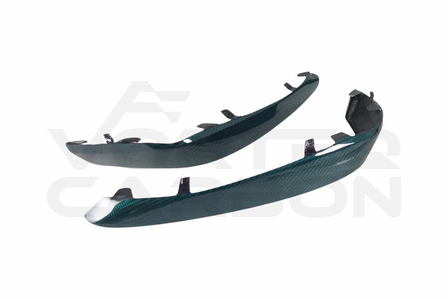 Carbon Fiber Front Bumper Upper Vent Canards - Mercedes Benz W205 C63/S AMG (2015-2021)