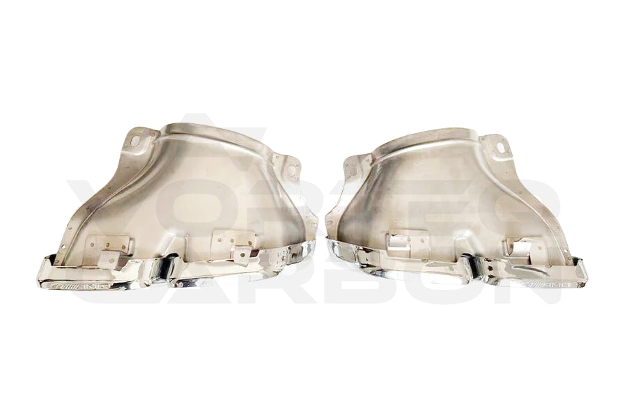 Partial Carbon Fiber I Style Rear Bumper w/ Exhaust Tips - Mercedes Benz AMG GTC (2017-2021)