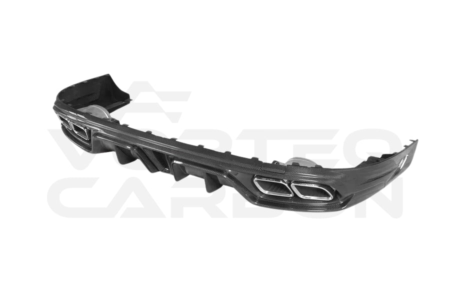 Carbon Fiber I Style Rear Diffuser w/ Exhaust Tips - Mercedes Benz AMG GT50 GT53 GT43 4 Door Coupe X290 (2019-2024)