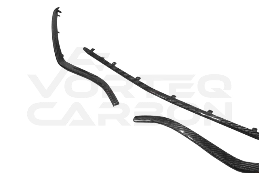 Carbon Fiber Front Bumper Lower Vent Trim Lip - Mercedes Benz W205 C63/S AMG (2015-2021)