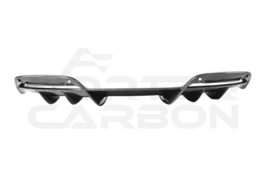 Unpainted Rear Bumper w/ Carbon Fiber Diffuser - Ferrari 296 GTB Type F171 (2022+)