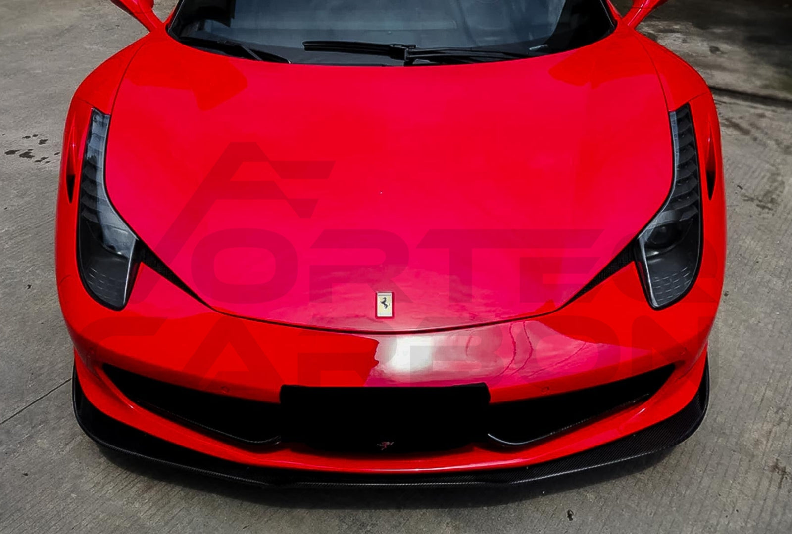 Carbon Fiber A Style Front Lip Ferrari 458 Coupe / Spyder (2010 2015) 1