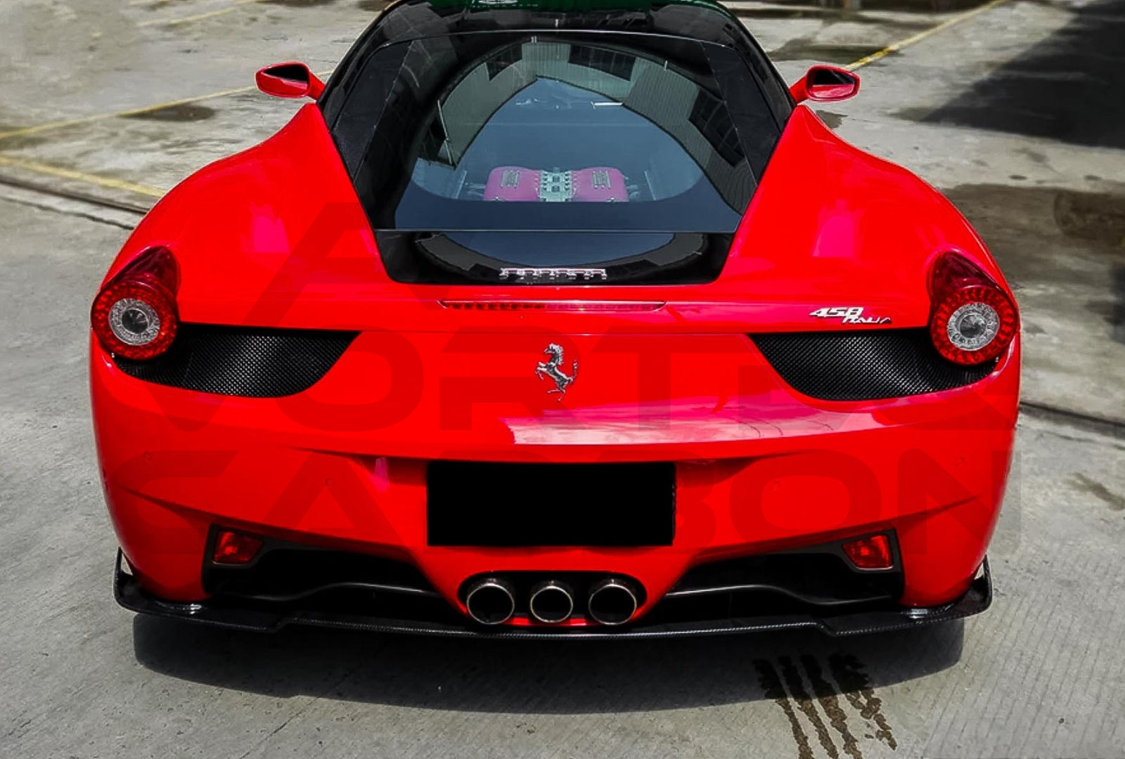 Carbon Fiber A Style Rear Diffuser Ferrari 458 Coupe & Spyder (2010 2015)