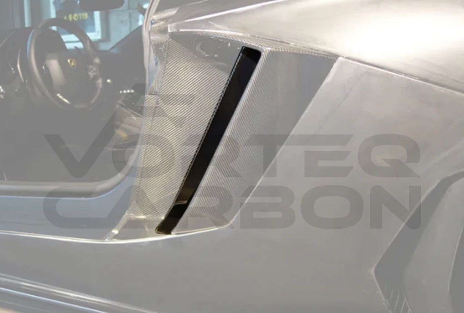 Carbon Fiber B Style Quarter Panel Fender Middle Vent Lamborghini Aventador LP700 Coupe (2011 2016 )