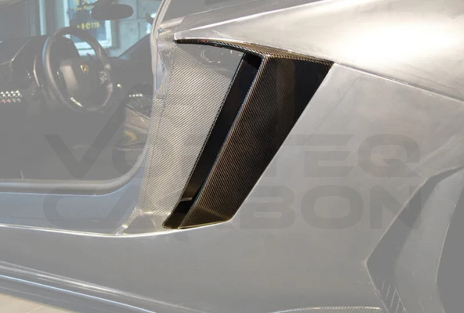 Carbon Fiber B Style Quarter Panel Fender Vents Lamborghini Aventador LP700 Coupe (2011 2016)