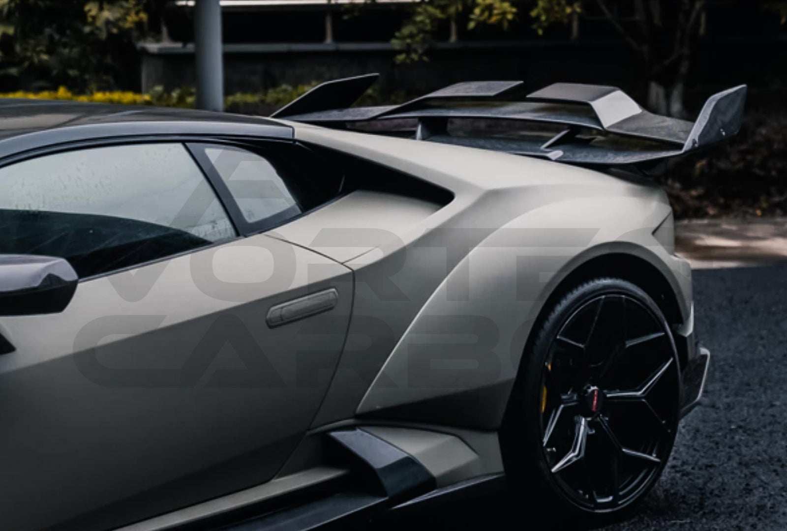 Carbon Fiber B Style Rear Wide Fender Flares Lamborghini Huracan Coupe LP580 LP610 EVO (2015 2023)