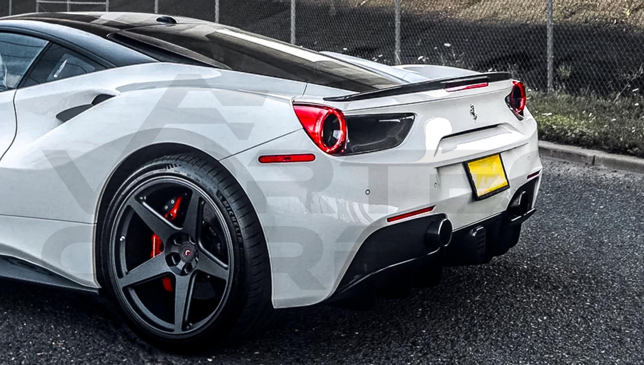 Carbon Fiber B Style Trunk Spoiler Ferrari 488 GTB (2015 2020)