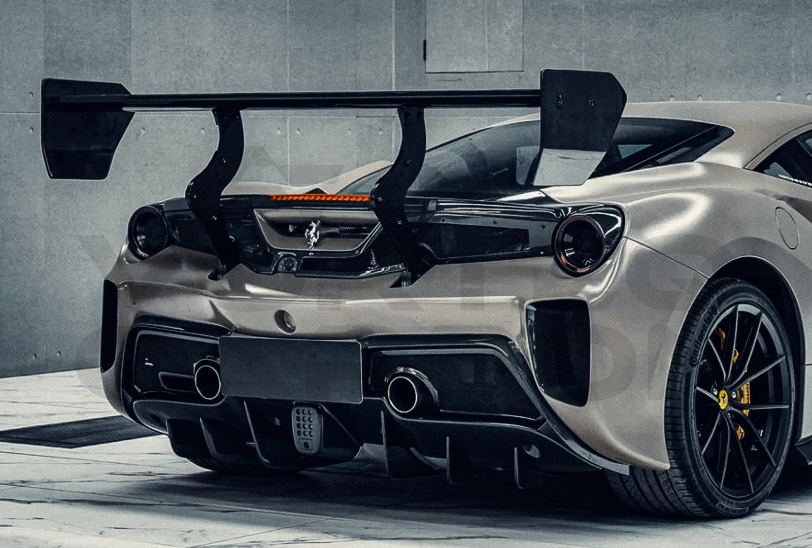 Carbon Fiber CEM Style Big Wing Ferrari 488 GTB & Spyder (2015 2020)