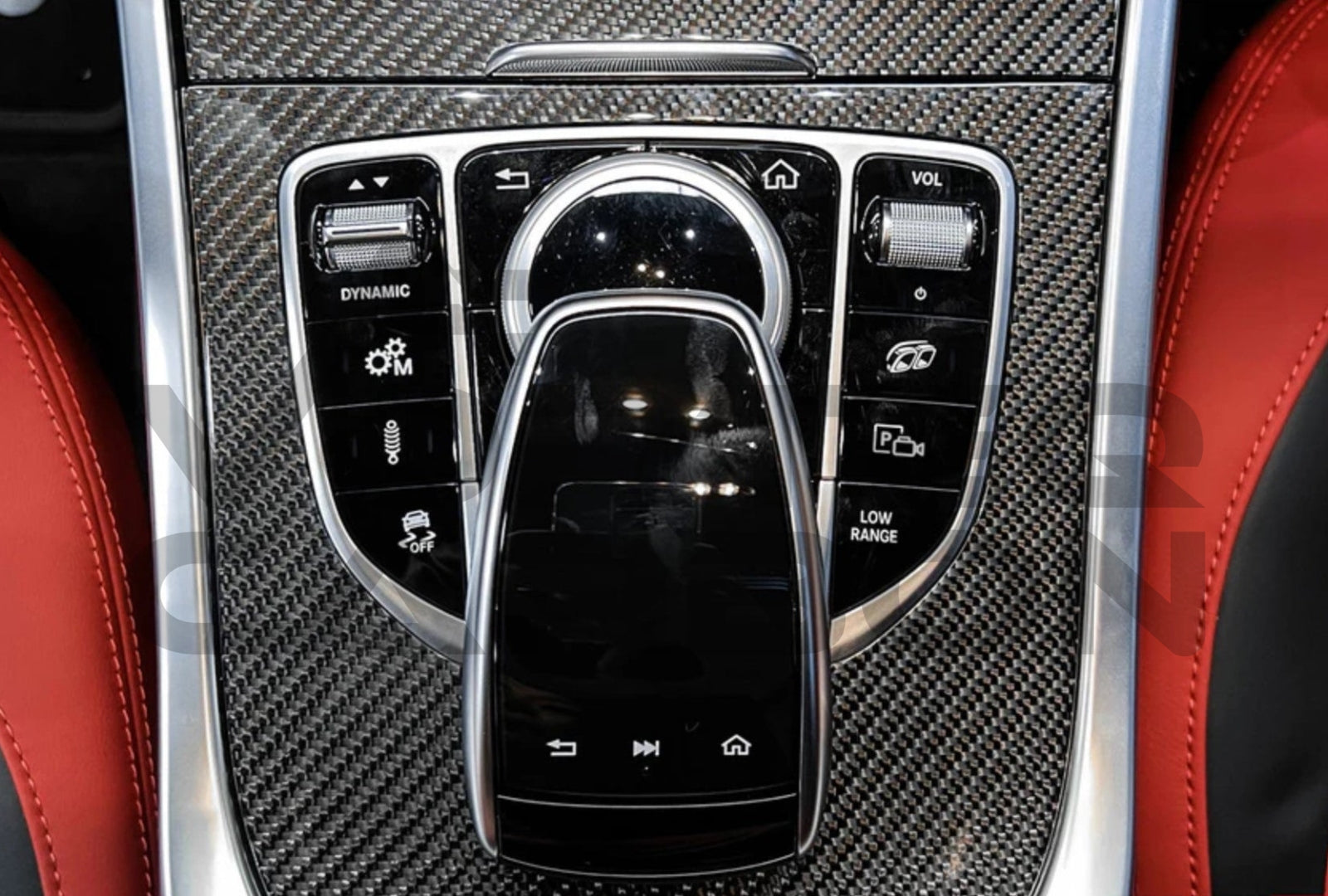 Carbon Fiber Center Console Trim Replacement Mercedes G Wagon G550 G63 AMG (W464 G Class)