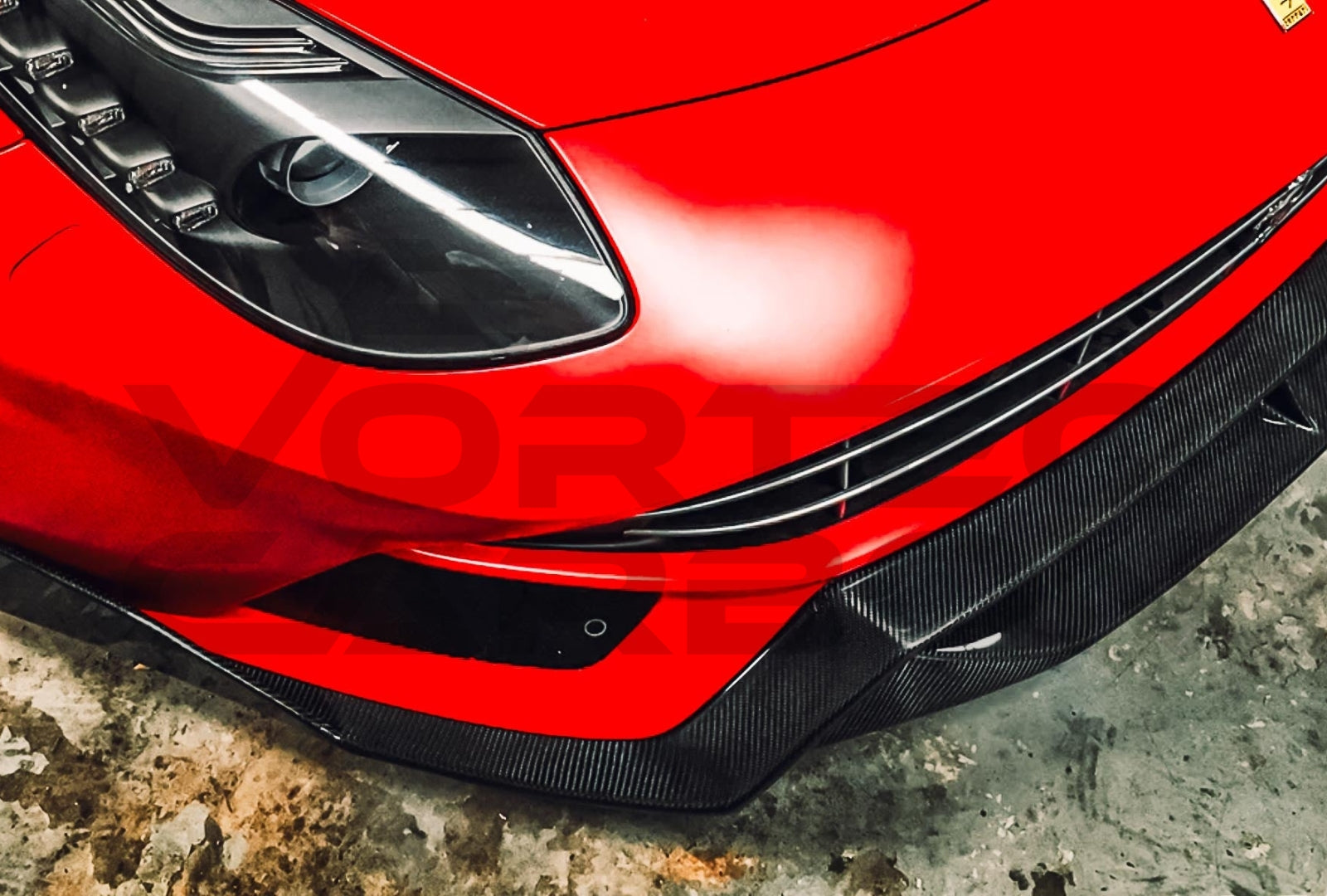 Carbon Fiber D Style Front Lip Ferrari F12 Berlinetta (2012 2017) 1