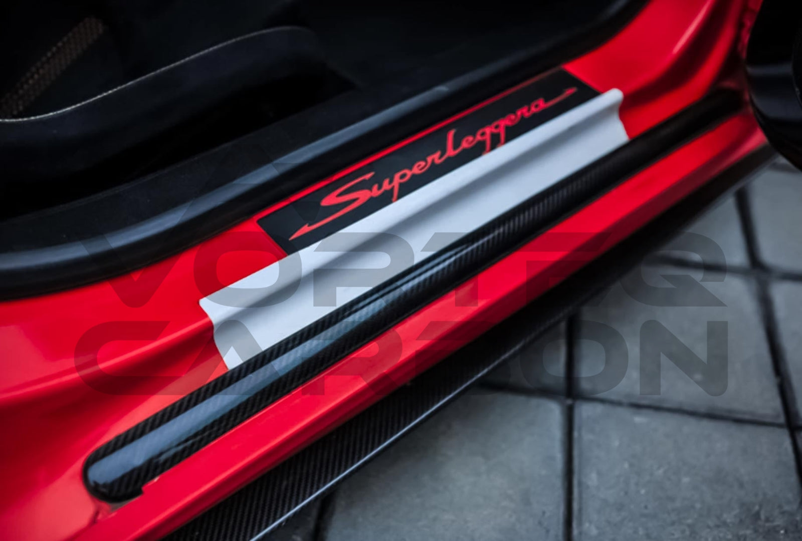 Carbon Fiber Door Sills Step Cover Lamborghini Gallardo (2004 2008)