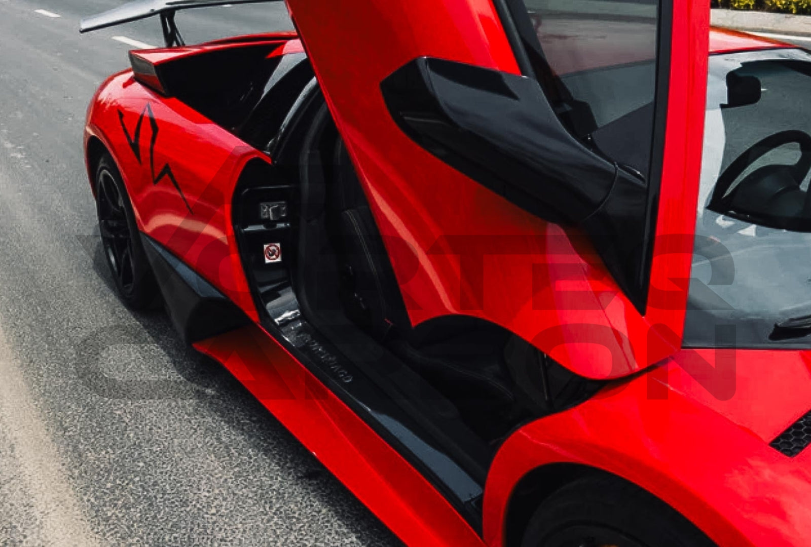 Carbon Fiber Door Sills Step Cover Lamborghini Murcielago (2001 2010)