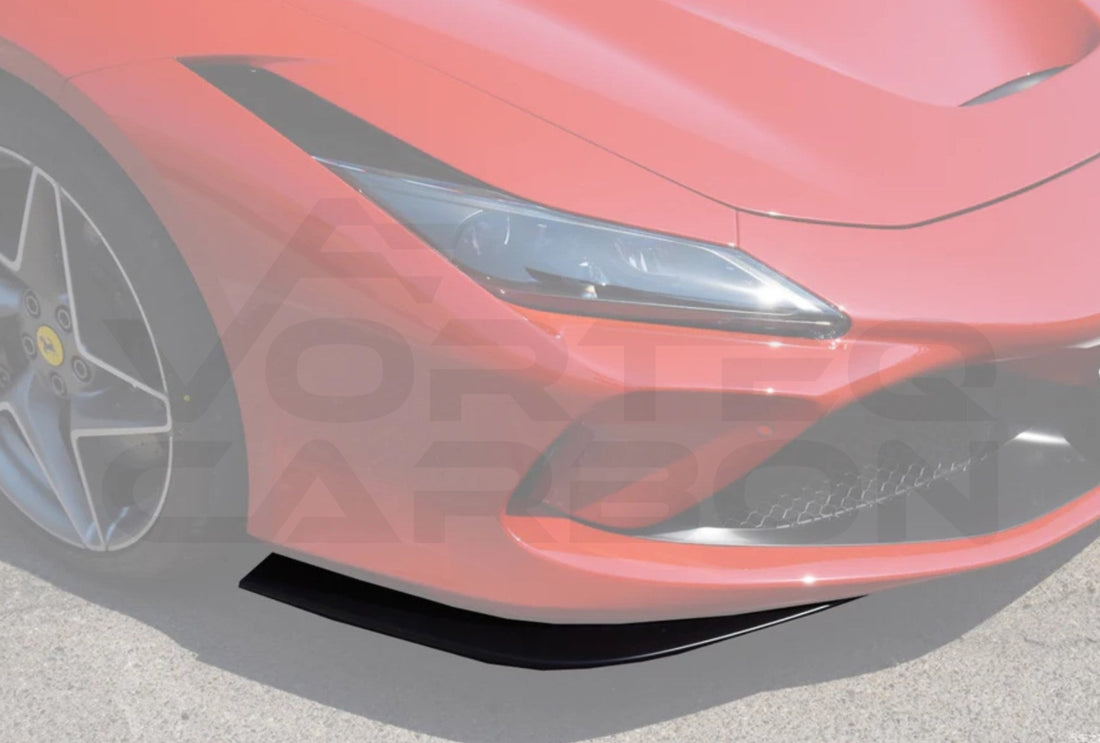 Carbon Fiber Front Bumper Splliters Ferrari F8 (2019 2024)