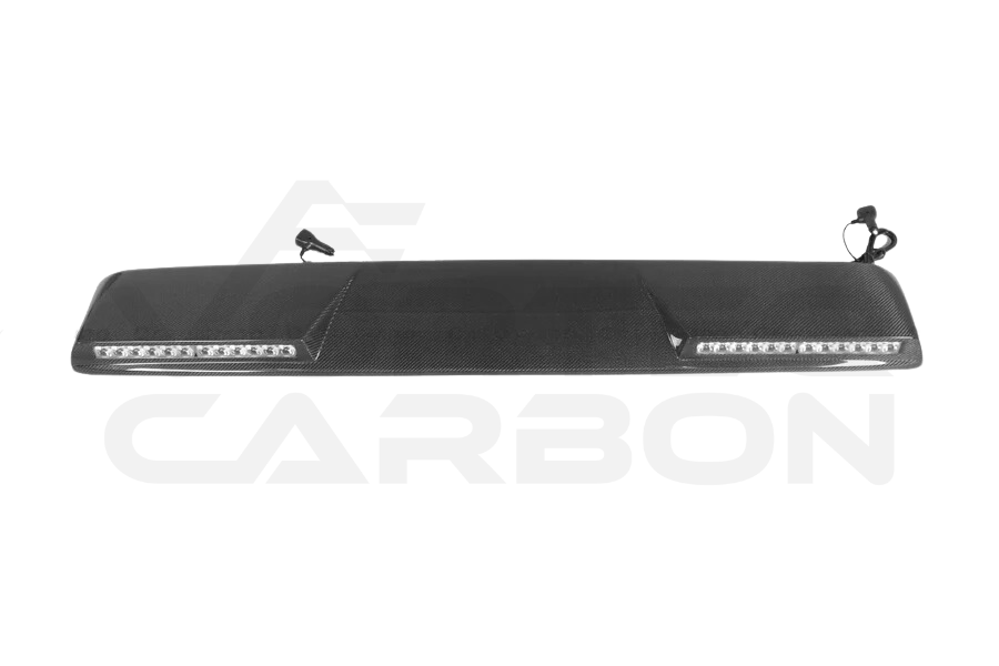 Carbon Fiber Front Roof Spoiler With LED Lights (V1) - Mercedes G Wagon G550 G63 AMG (W464 G-Class)