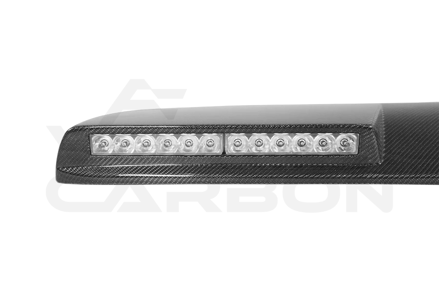 Carbon Fiber Front Roof Spoiler With LED Lights (V1) - Mercedes G Wagon G550 G63 AMG (W464 G-Class)