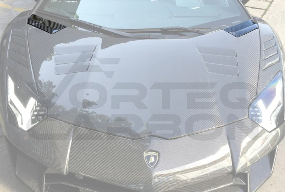 Carbon Fiber Hood Corner Vents Lamborghini Aventador LP700 LP740 Coupe/Roadster (2011 2021)