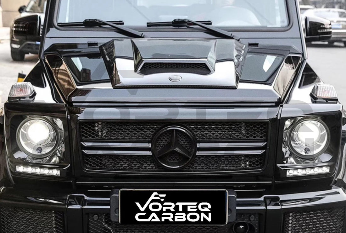 Carbon Fiber Hood Scoop (BRS Style) Mercedes Benz W463 G Class Wagon (2002 2018)