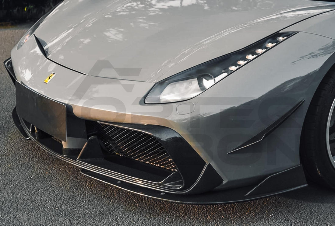 Carbon Fiber I Style Front Lip Ferrari 488 GTB/Spyder (2015 2020)