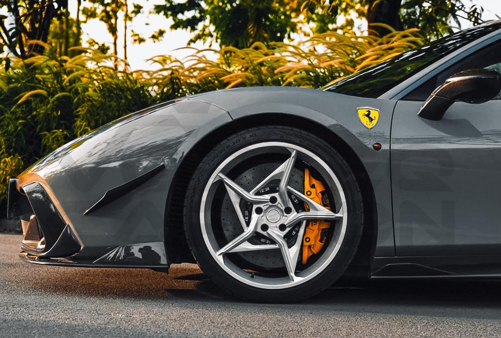 Carbon Fiber I Style Front Lip Ferrari 488 GTB/Spyder (2015 2020) 1