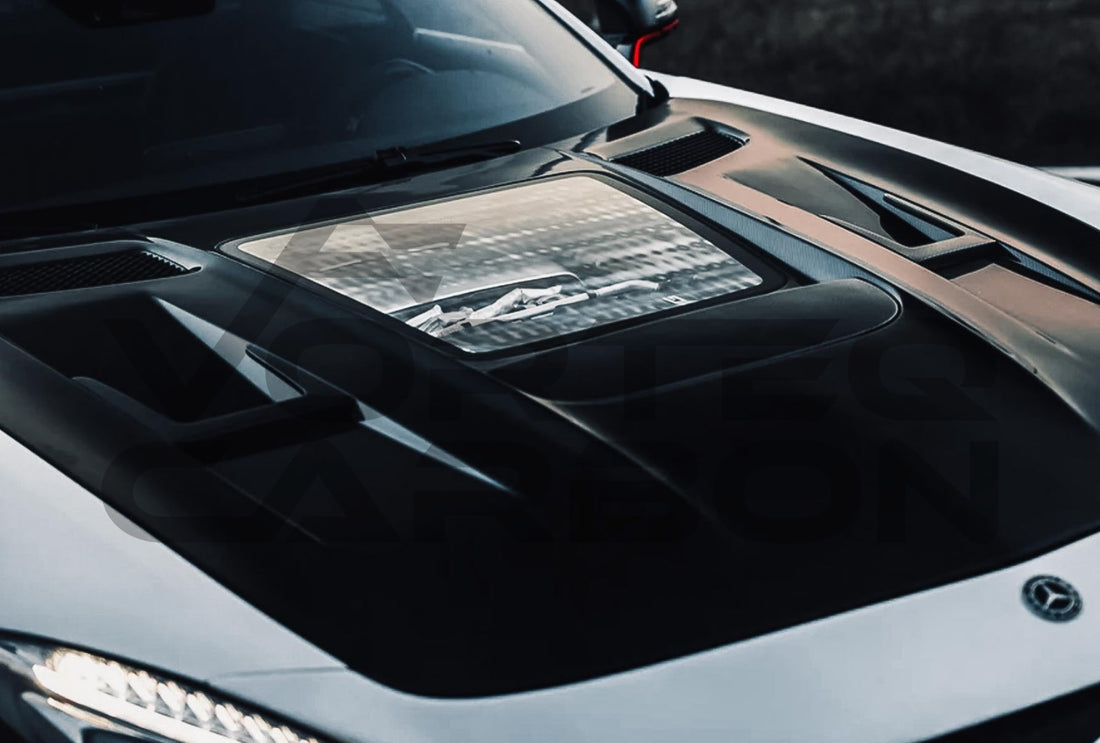 Carbon Fiber I Style Hood (V1) Mercedes Benz AMG GT/GTS/GTC/GTR (2015 2022)