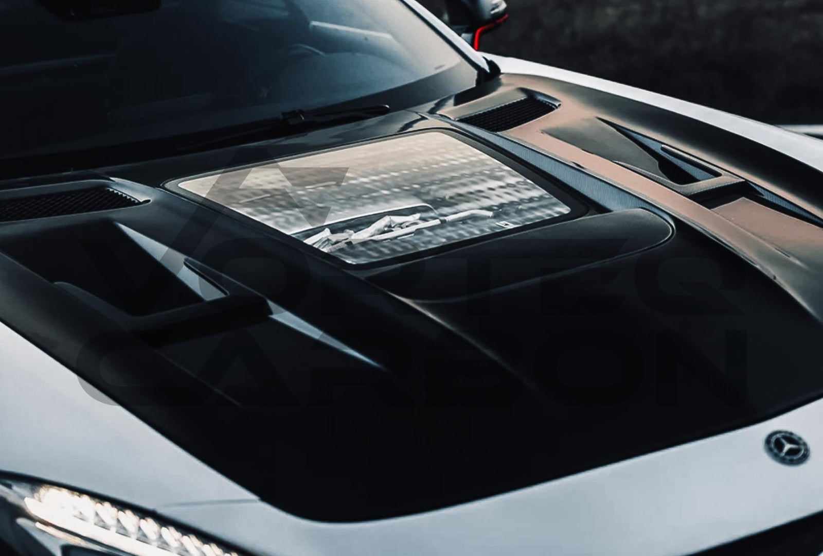 Carbon Fiber I Style Hood (V1) Mercedes Benz AMG GT/GTS/GTC/GTR (2015 2022)