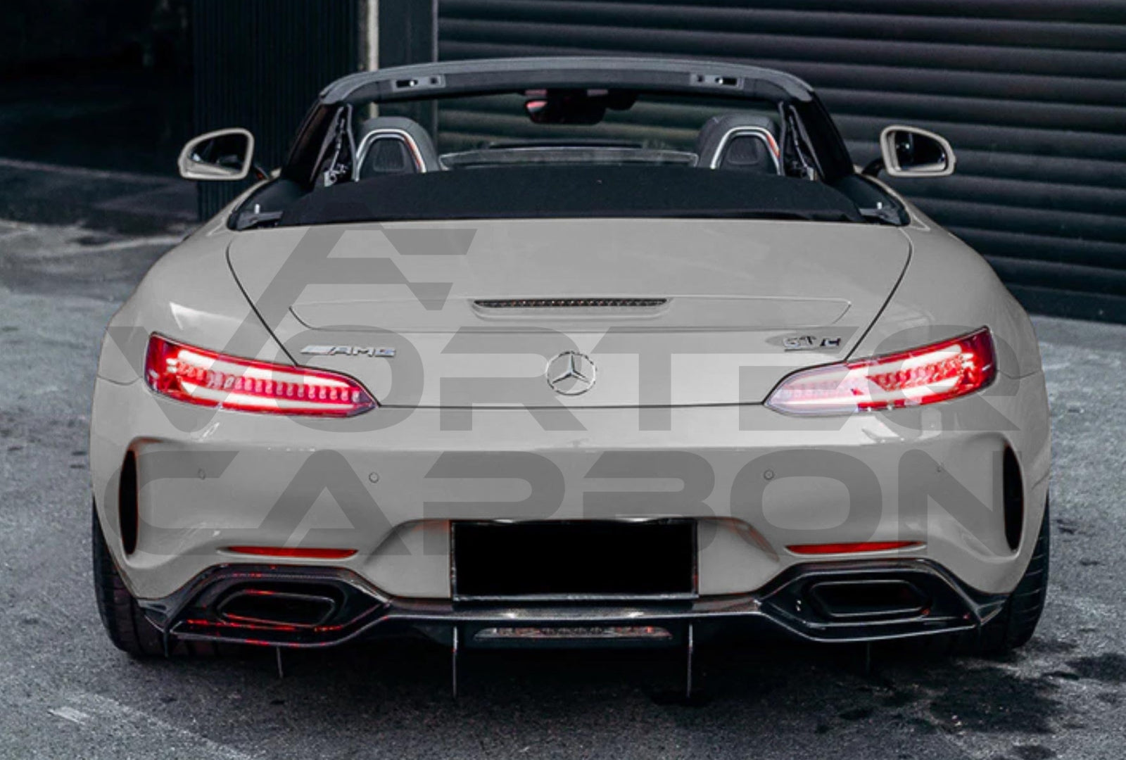 Carbon Fiber I Style Rear Diffuser Mercedes Benz AMG GTC (2017 2021).